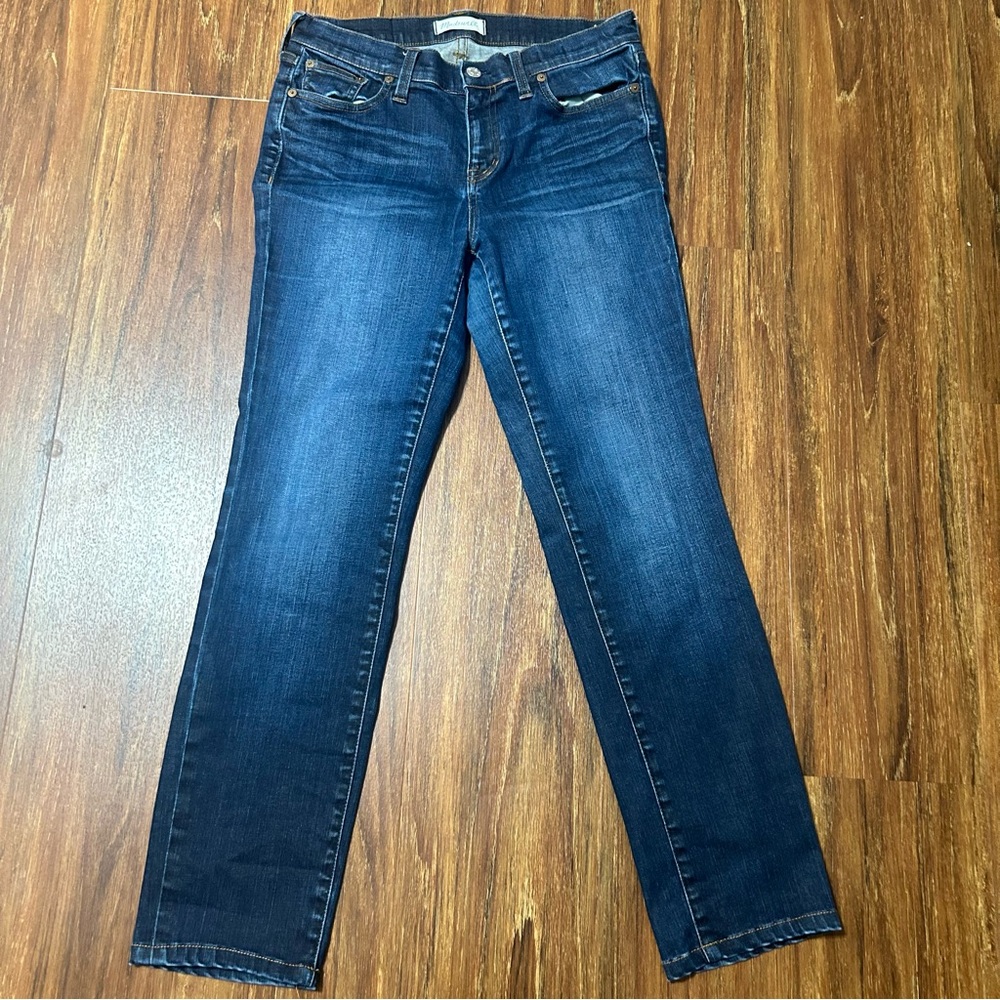 MADEWELL Dark Blue High Waist Slim Straight side 29